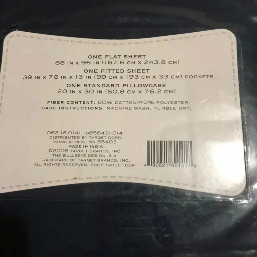 Home For Target Twin Sheet Set Navy Blue